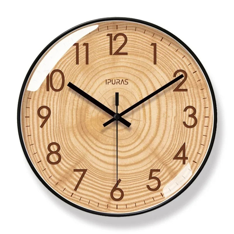 Horloge Murale Bois Naturel