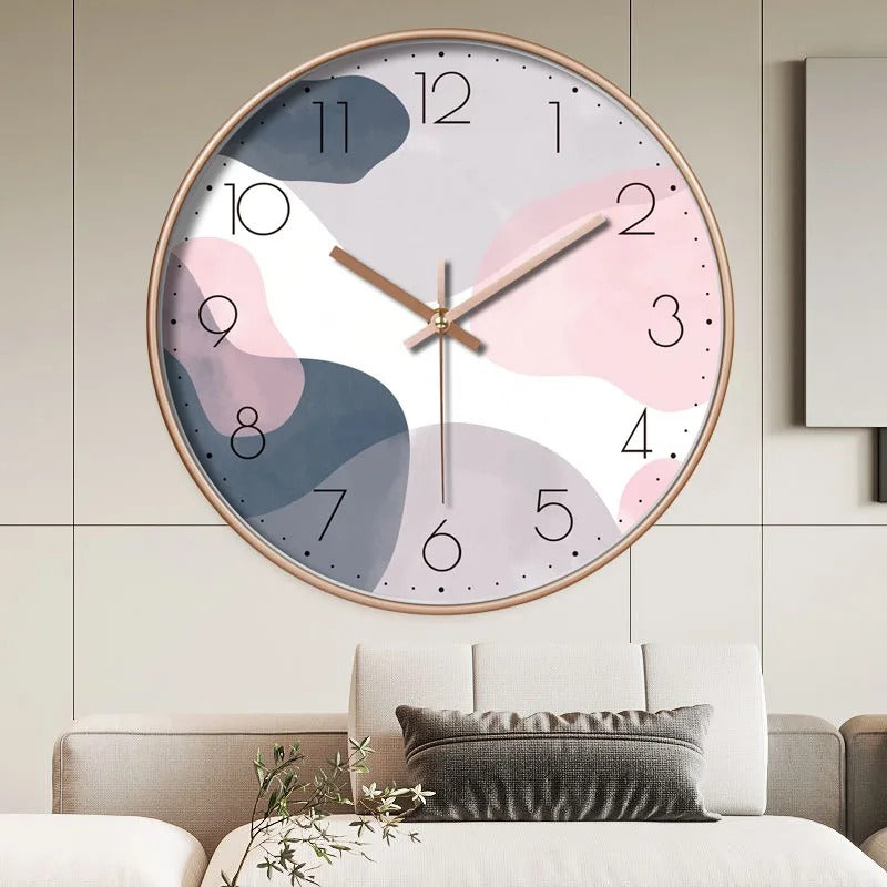 Horloge Murale Abstraite Colorée
