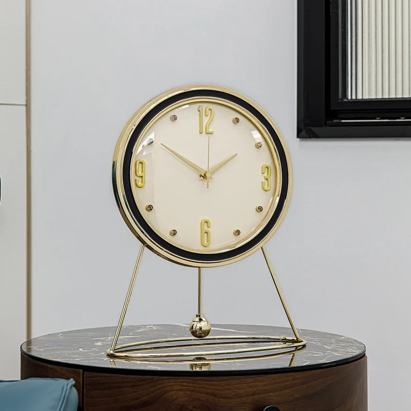 Horloge Murale Orange Moderne
