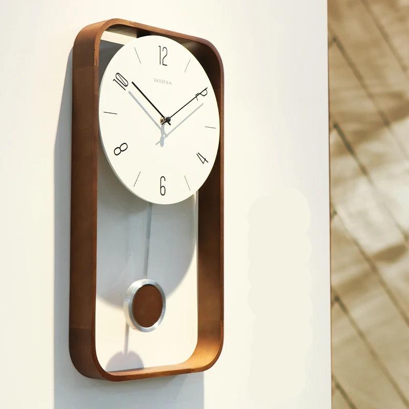 Horloge Murale Pendule Bois
