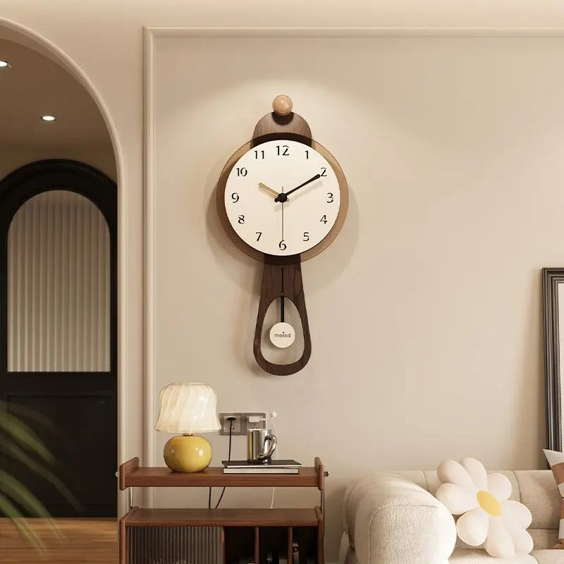 Horloge Murale Pendule Bois