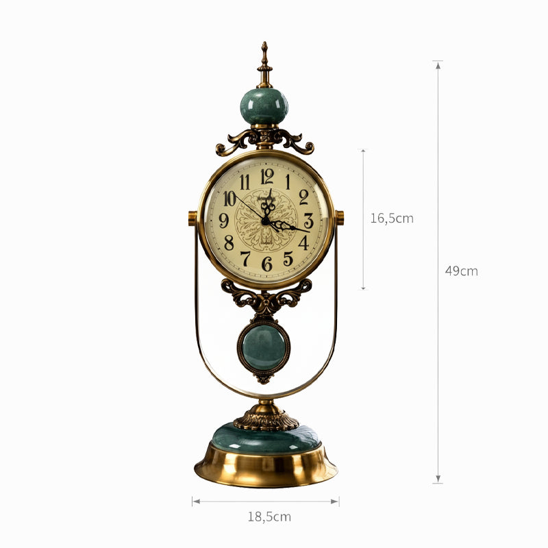 taille horloge a poser vintage bronze